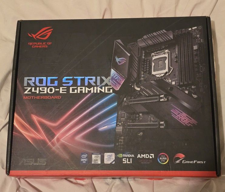 ASUS ROG STRIX Z490-E GAMING With I7-10700K Processor 