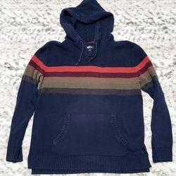 Men's Navy Striped Sweater