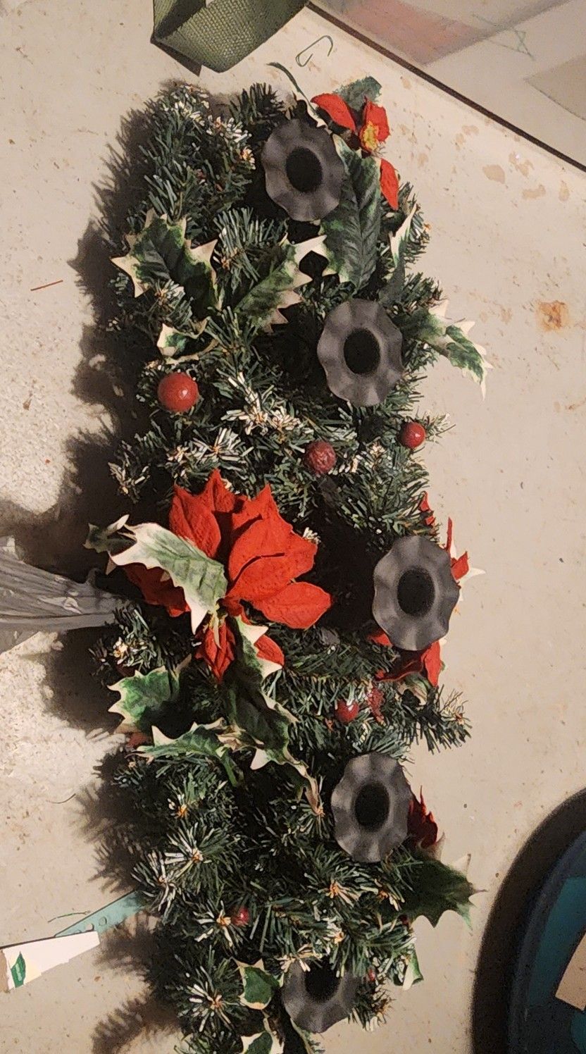 3 Candle Xmas Decoration For Tables