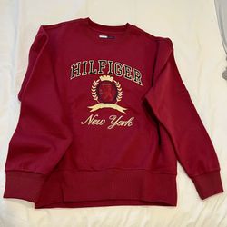 TOMMY HILFIGER Crest-Embroide Crew-Neck Sweatshirt S