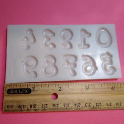 Mini Numbers Silicon Mold $5