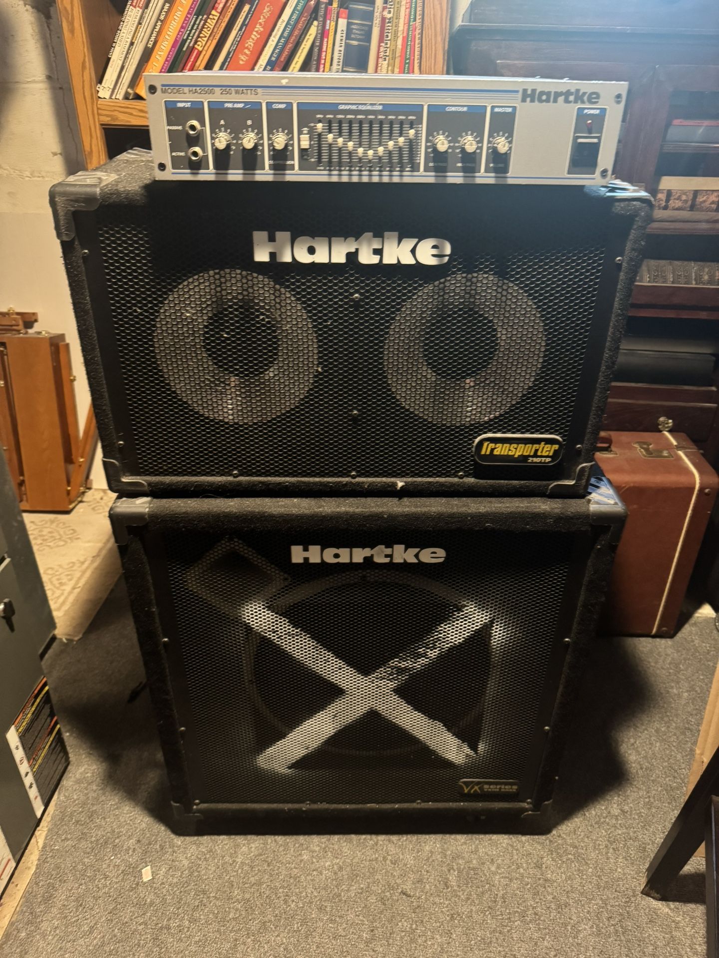 Hartke Stack Speakers and Amp