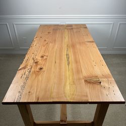 Handmade Rustic Reclaimed Pine Farm Table (New)