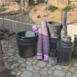 Tomato Cages And Plant Pots