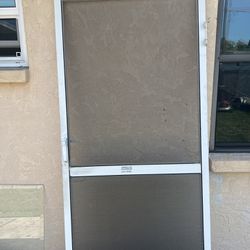 Aluminium screen patio door 36x80