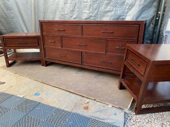 dresser and two nightstands