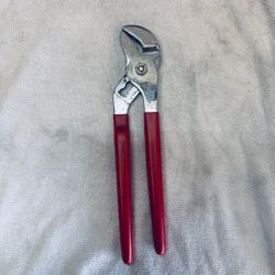 Snap-on 9" Adjustable Joint Interlocking Channel Pliers (Red)