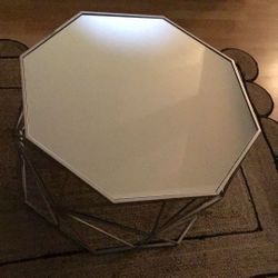 Silver Mirror Top Coffee Table 