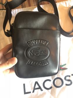 Supreme Lacoste Shoulder Bag Black SS18 VNDS