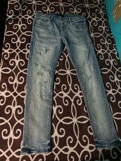 Purple jeans