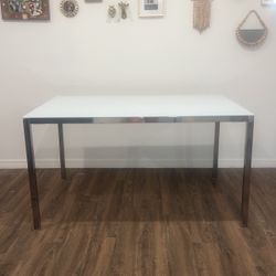 Ikea Glass Top Table Stainless Steel Legs