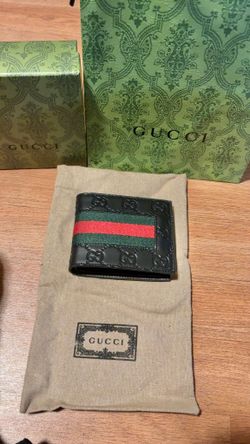 Gg Black Monogram Wallet 