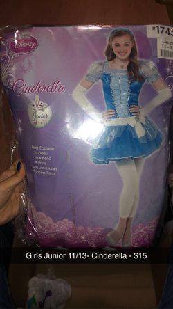 Cinderella Costume- Girls Junior 11/13