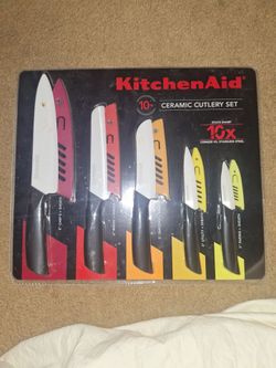 KitchenAid 10pc Ceramic Cutlery Set