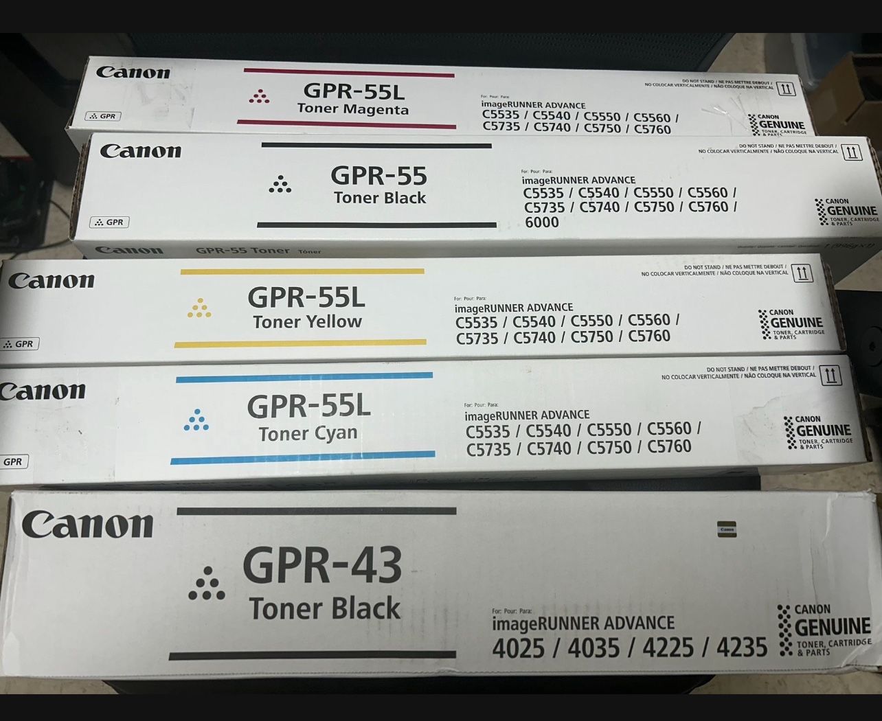 Canon GPR-55, 55L And GPR-43 Toner, 120 Toner