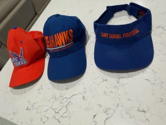 2 ball caps  & 1 visor