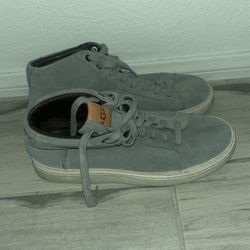 Men's UGG Cali High Top Grey Suede Sneakers Size 9
