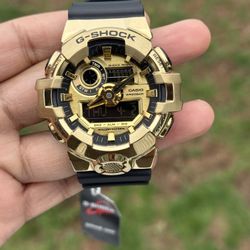 Casio G-Shock GM700G-9A Gold Ion-Plated Bezel Shock Resistant