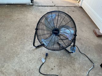 A big, strong, powerful black fan