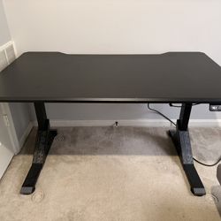 Black Standing Desk, adjustable electronic
