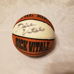 Dick Vitale Autographed mini basketball