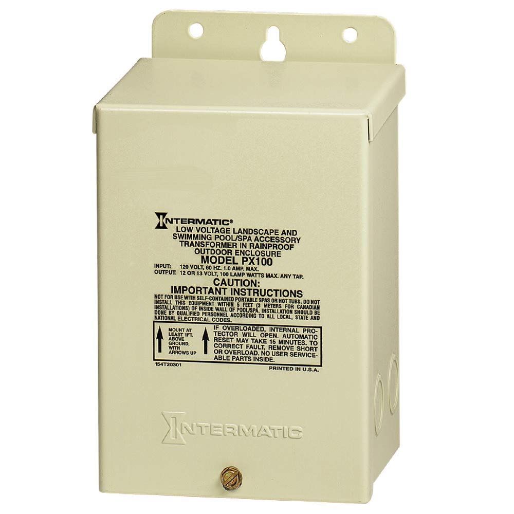 100W Transformer, Beige Steel Enclosure