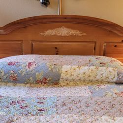 Queen Bed Frame, Headboard, Footboard 