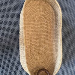 Woven baby changing basket