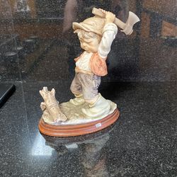 Giuseppe Armani Gulliver’s World Boy Chopping Wood Figurine
