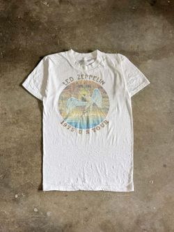 1975 Authentic Led Zeppelin U.S. Tour Tee (Small)