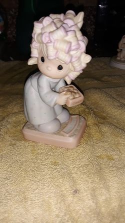 Precious Moments the spirit is willing but the flesh is weak