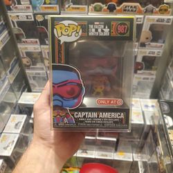 Funko Pop! The Falcon And Winter Soldier Captain America Blacklight (Target Exclusive) 987