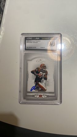 CHAD JOHNSON Autographed Signed 2004 Donruss Classics card 19 Cincinnati Bengals