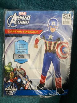 Marvel Captain America Kids Costume Medium 8-10