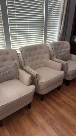 Cream chairs