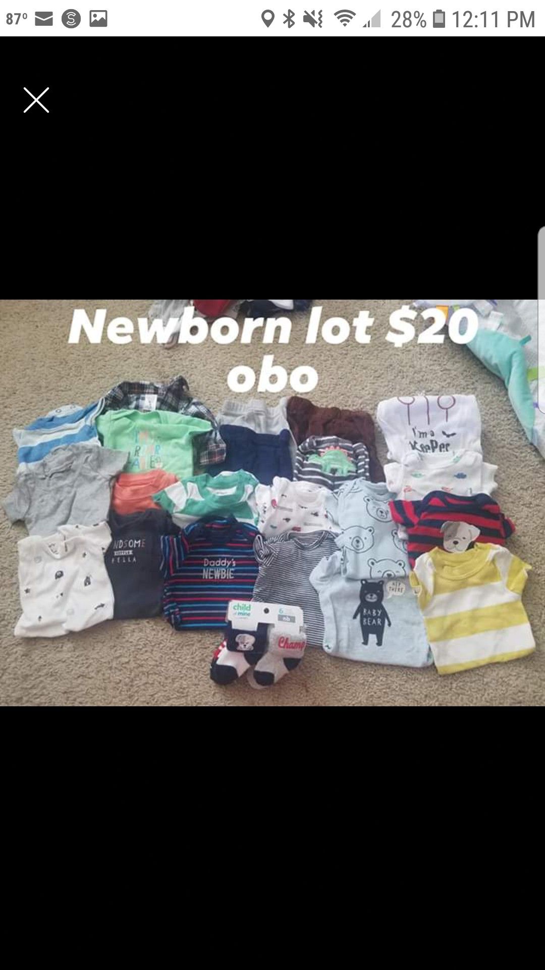Newborn boy lot