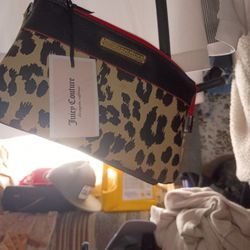 Juicy Couture LeopardPrint Clutch Bag