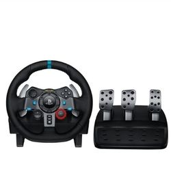 Video Game Racing Wheel With Peddles 
