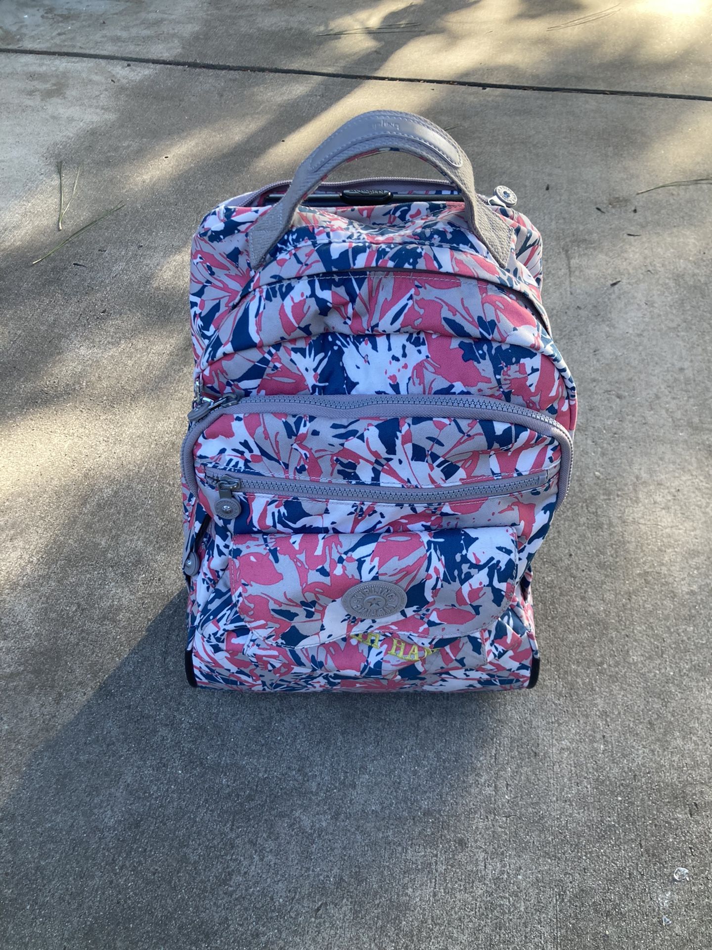 Kipling Rolling Backpack Good Condition 