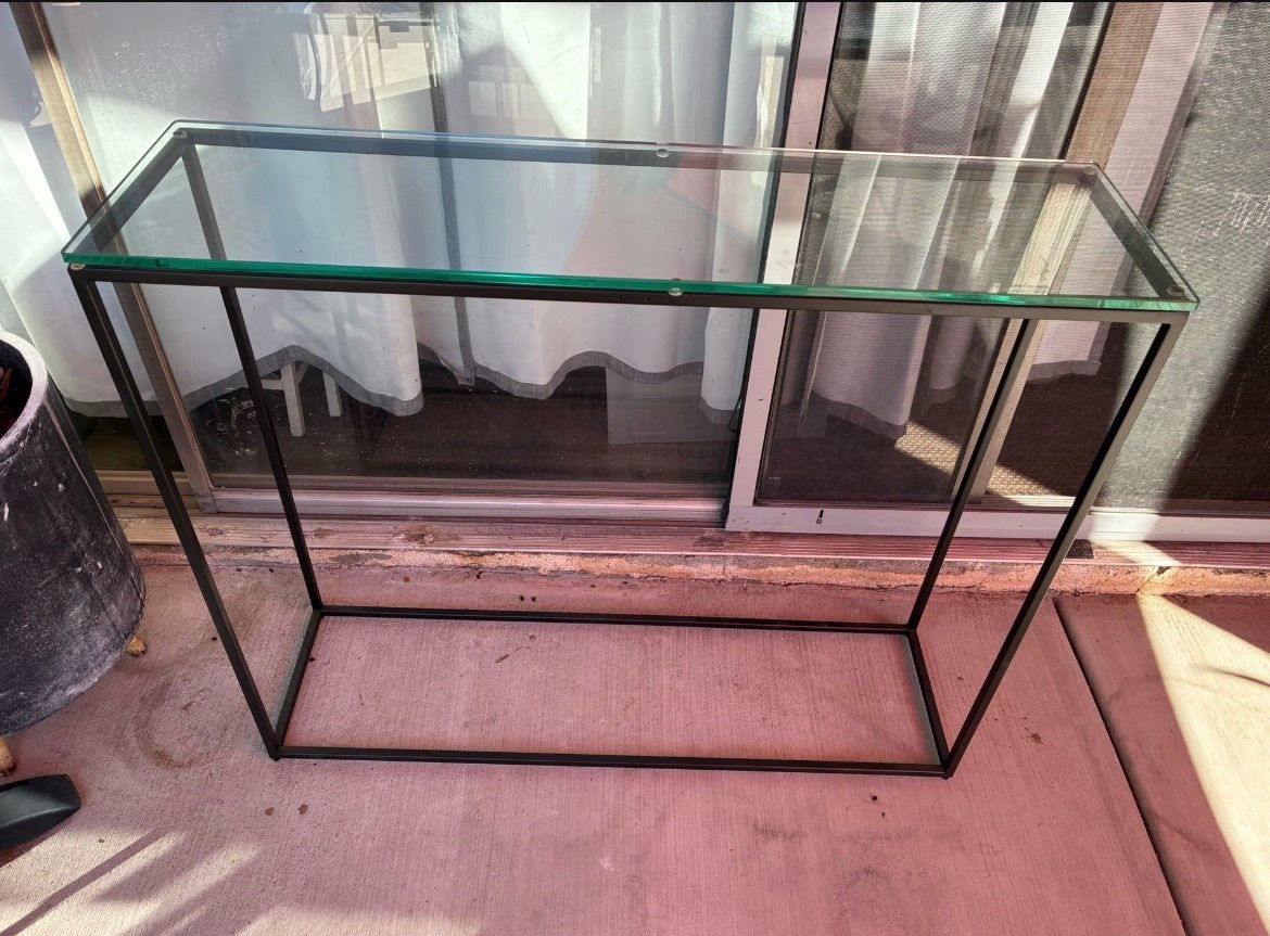 glass table