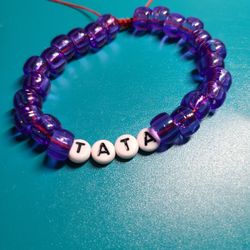 (BTS OR BT21) Bracelet Of  "TATA"