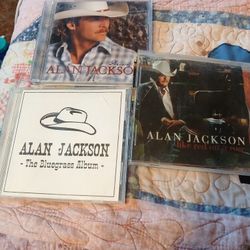 Three Alan Jackson Cds 3.00 Dollars Each 