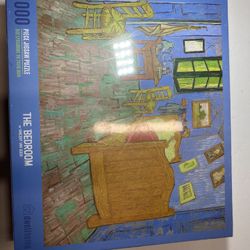 Clementoni Collection Van Gogh Bedroom in Arles Museums Puzzle for Children and Adults - 1000 Pieces, Ages 10 Years Plus Size 73x48CM