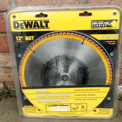 DeWalt Blade 12” Saw Blade Fine Finish 12" Blade 80 Teeth Circular Saw Blade DW3128 NEW