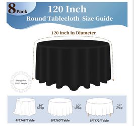 Black tablecloth