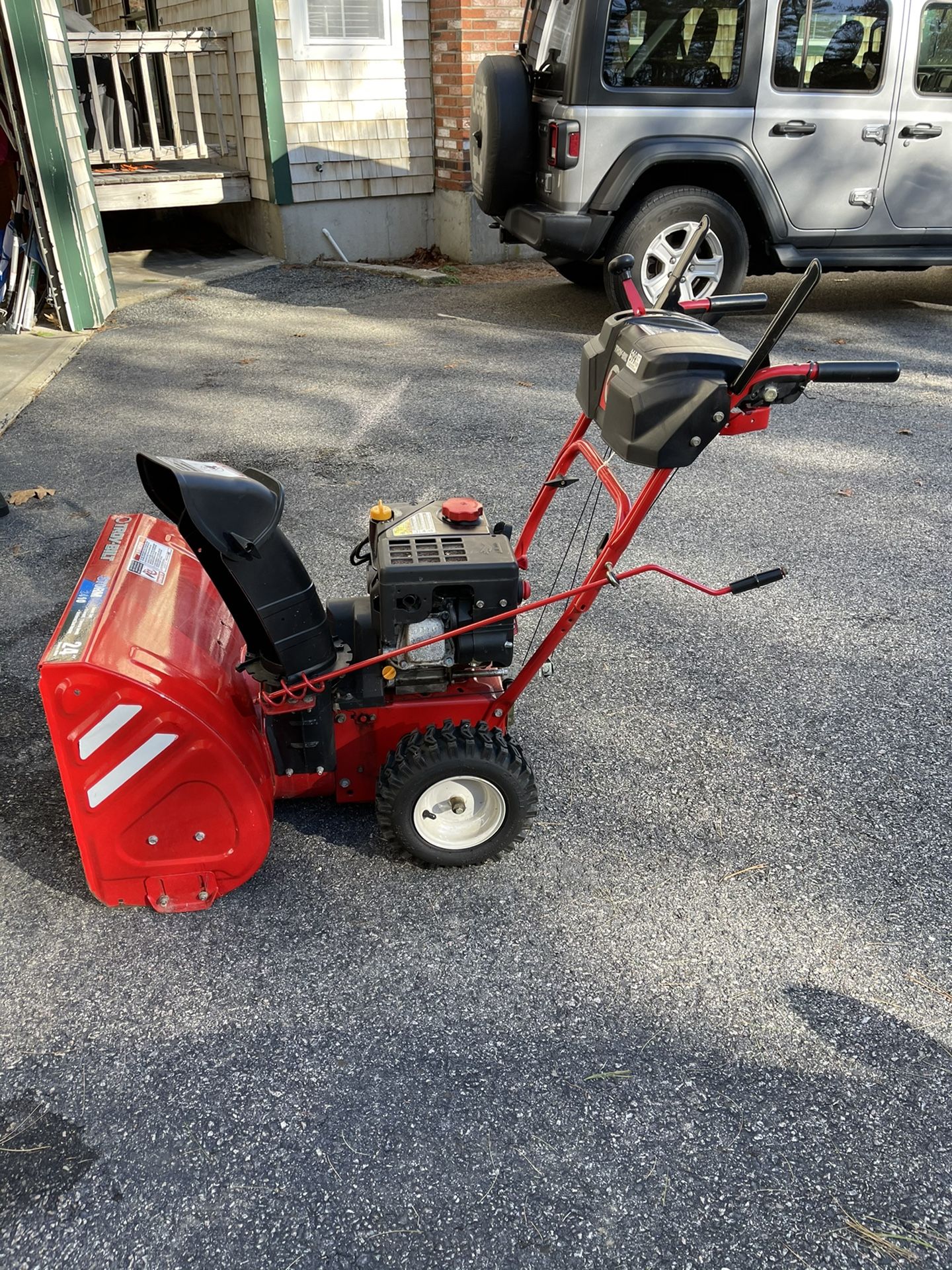 Changing Oil On Troy Bilt Snow Blower Paper Plate Funnel