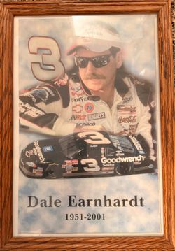 Vintage-Framed Dale Earnhardt Sr. Memorial Tribute Poster (1(contact info removed))