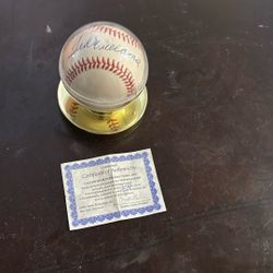 Autograph Baseball Of Ted Williams 