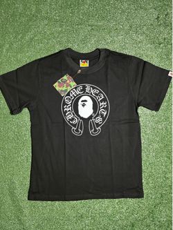 BAPE x Chrome Hearts black t-shirt with Size L