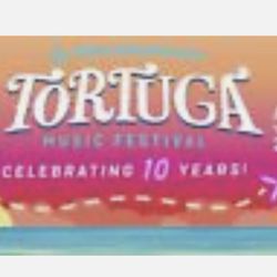 3 Day Pass Tortuga  Music Festival Bracelet.Unregistered Wristbands Good For ALL 3 days $350